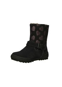 Lurchi, Mädchen Stiefel, Dunkelgrau / Neonpink