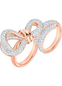 Swarovski, Damen Ring 'Lifelong Bow 5474927', Bronze / Weiß