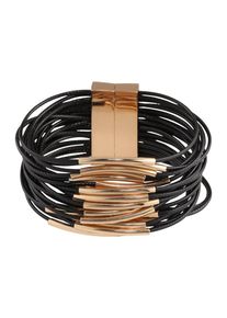 sweet deluxe, Damen Armband 'Liv', Gold / Schwarz