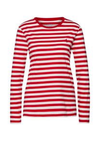 Polo Ralph Lauren, Damen Langarmshirt, Rot / Offwhite