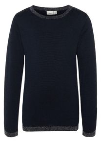 name it, M&auml;dchen Glitzer Strickpullover, Navy