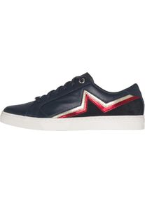 Tommy Hilfiger, Herren Sneakers 'STAR ESSENTIAL', Nachtblau / Gold / Rot / Schwarz