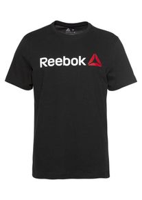 Reebok, Herren T-Shirt 'LINEAR', Hellrot / Schwarz / Weiß