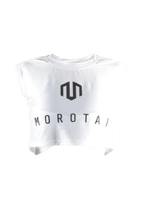 MOROTAI, Damen Crop Top, Schwarz / Weiß