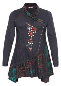 Joe Browns, Damen Longshirt, Anthrazit / Mischfarben