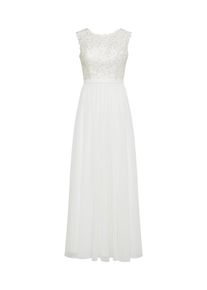 UNIQUE, Damen Abendkleid, Creme