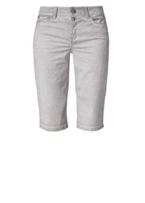 TRIANGLE, Damen Curvy Slim Cold Pigt Dye-Bermuda, Grau