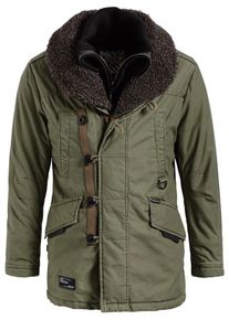 Khujo, Herren Jacke 'PHILO WITH INNER JACKET', Oliv