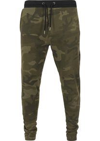 Urban Classics, Herren Pants, Oliv / Schwarz