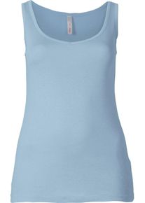 sheego Basic, Damen Tanktop, Hellblau