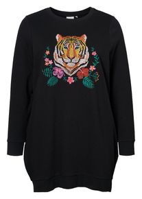 JUNAROSE, Damen Bluse, Grün / Orange / Hellpink