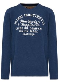 PETROL INDUSTRIES, LONGSLEEVE, Blau / Weiß