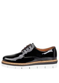 Bianco, Damen Derby-Schuhe 'Cleaved Laced Up', Schwarz