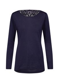 Only, Damen Shirt 'onlNINA ELCOS LACE TOP JRS', Nachtblau