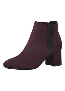 Marco Tozzi, Damen Stiefelette 'Feel', Burgunder / Schwarz