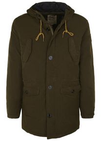 DSTREZZED, Herren Parka 'MICRO NYLON', Oliv
