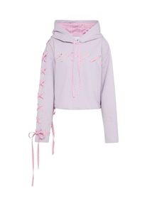 Lost Ink, Damen Hoddie 'LACING', Flieder