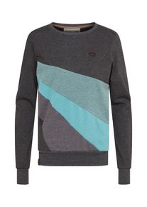 Naketano, Damen Sweatshirt, Pastellblau / Hellblau / Anthrazit / Dunkelgrau