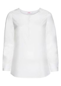 sheego Class, Damen Tunika in schlichtem Design, Offwhite
