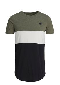 Jack & Jones JACK & JONES, Herren Colour Blocking T-Shirt, Navy / Khaki / Weiß