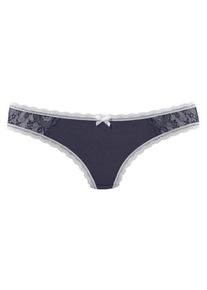 Lascana, Damen String, Blau / Weiß