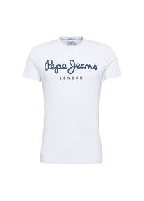Pepe Jeans, Herren Shirt 'ORIGINAL STRETCH', Navy / Weiß