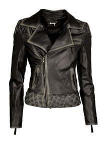 Maze, Damen Lederjacke 'Kearney', Schwarz