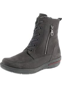 Waldläufer WALDLÄUFER, Herren Stiefeletten, Dunkelgrau / Blutrot