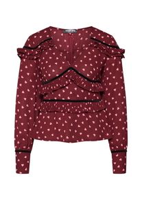 Fashion Union, Damen Bluse 'AMLENE', Rot