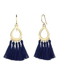 Elli, Damen Ohrringe 'Boho', Nachtblau / Gold