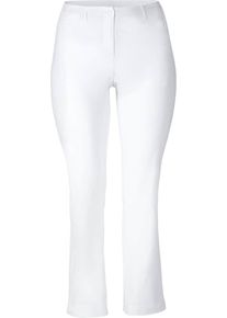sheego Casual, Damen Bengalinhose "Die Gerade", Wei&szlig;