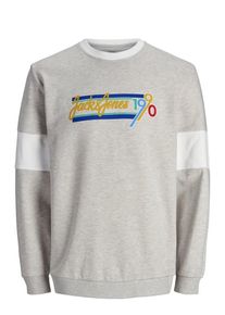 Jack & Jones JACK & JONES, Herren Sweatshirt, Blau / Senf / Graumeliert / Weiß