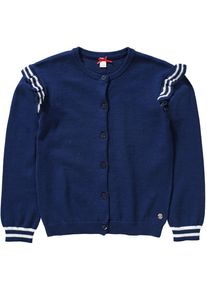 Esprit, M&auml;dchen Strickjacke, Nachtblau / Wei&szlig;