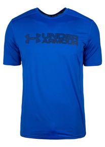 Under Armour, Herren Trainingsshirt 'HeatGear Raid Graphic', Blau / Dunkelblau