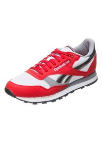 Reebok CLASSIC, Herren Sneaker, Grau / Rot / Wei&szlig;