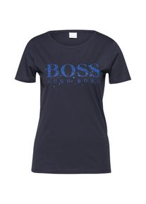 BOSS, Damen T Shirt 'Telelogo', Nachtblau