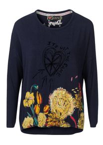 Desigual, Damen Pullover, Blau / Gelb