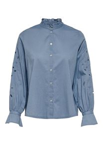 Only, Damen Hemd, Rauchblau