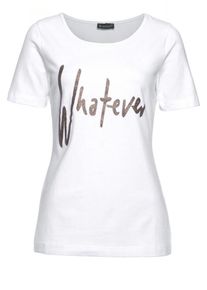 Laura Scott, Damen T-Shirt, Bronze / Weiß