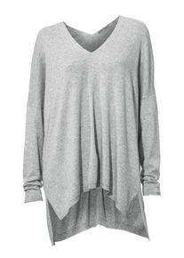 Heine, Damen V-Pullover, Grau