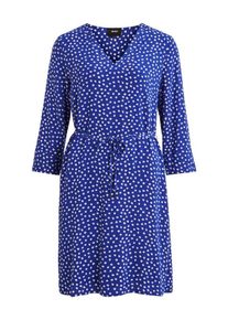 Object, Damen Kleid, Blau / Weiß