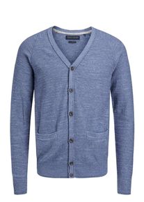 Jack & Jones JACK & JONES, Herren Klassischer Strick-Cardigan, Blau