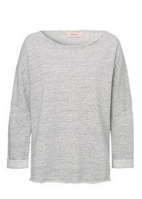 TRIANGLE, Damen Sweatshirt mit Lurexgarn, Graumeliert