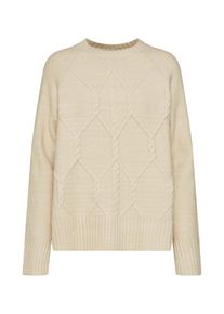 Y.A.S, Damen Pullover 'YASDREAM LS ', Creme