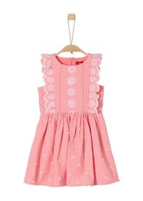 s.Oliver Junior, Mädchen Kleid, Hellrot / Weiß