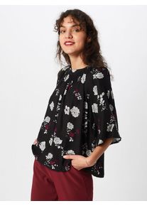 GAP, Damen Bluse 'SMK NK TOP PRINT', Mischfarben / Schwarz
