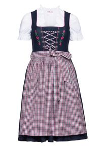 sheego Style, Damen Dirndl, Marine / Grün / Pink / Karminrot / Weiß