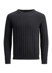 PRODUKT, Herren Klassischer Strickpullover, Dunkelgrau