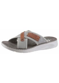 Rieker, Damen Pantolette, Braun / Grau