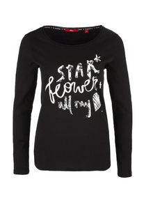 s.Oliver RED LABEL, Damen Shirt, Schwarz / Wei&szlig;